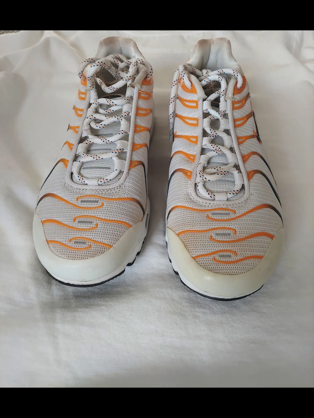 Nike Air Max Plus - White, Orange and Navy